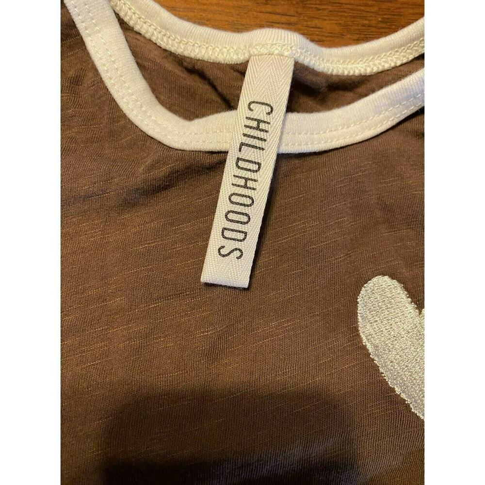 Childhoods (8/9) Mocha Ringer Tee With Heart - Picture 5 of 7